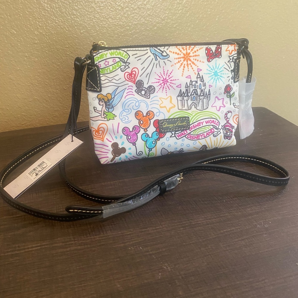 NWT Dooney & Burke Disney Sketch Crossbody Purse